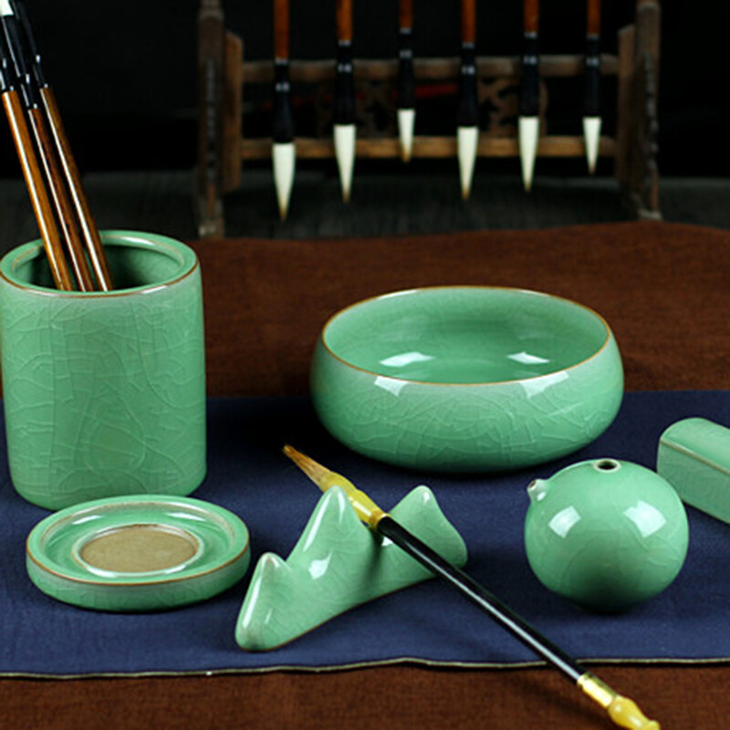 品味傳統(tǒng)雅趣 烏龜先森文房四寶陶瓷套裝，點亮現(xiàn)代書房藝術(shù)